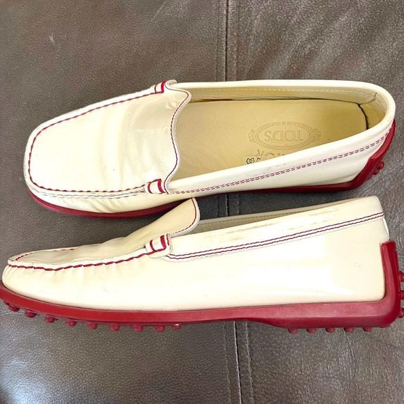 TOD’S Junior Gommino White Leather - Picture 1 of 10